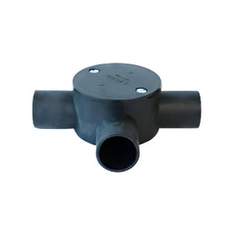 Maser Evcco Conduit Junction Box 3way 25mm LSZH-FR/HFT Black