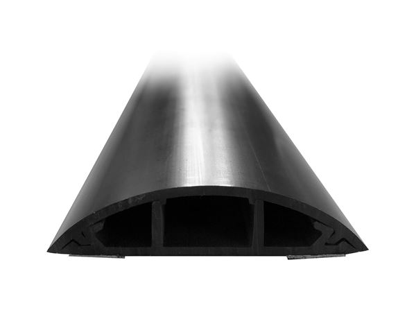 CDL Dynamix 1m Floor Mount Round Wiring Duct Black 70mm x 16.5mm