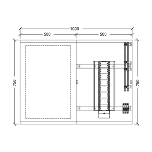 Vynco CPO 750X1000 48Way ISO Switchboard
