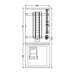 Vynco CPO 1250X500 60Way Meter ISO Switchboard