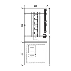 Vynco CPO 1250X500 60Way Meter MCB Switchboard