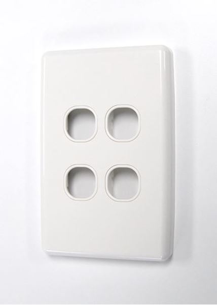 CDL Amdex Switch Plate Only 4 Gang WPC Series Wall Face Full Cover