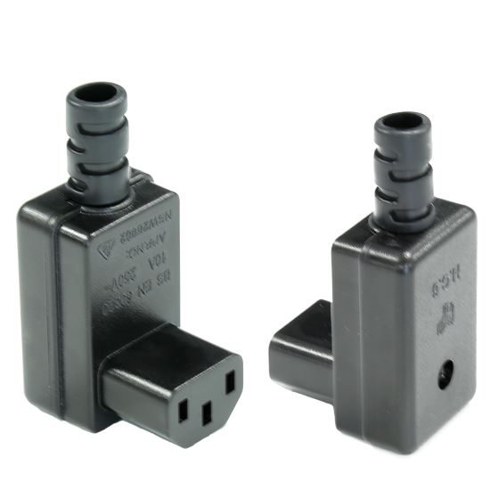 CDY FEMAILE Angeled Re-wireable Down IEC C13 10A