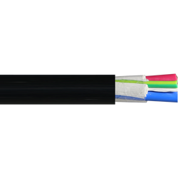 Firstflex 70mm 4 Core & E Circular TPS Black