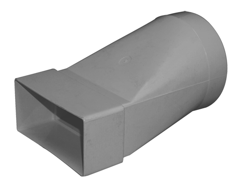 Manrose Adaptor 125 Round X 205 Rectangular 55700 Simx