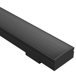 Task Profile 110 Surface Mount End Cap & Clips Pack Black