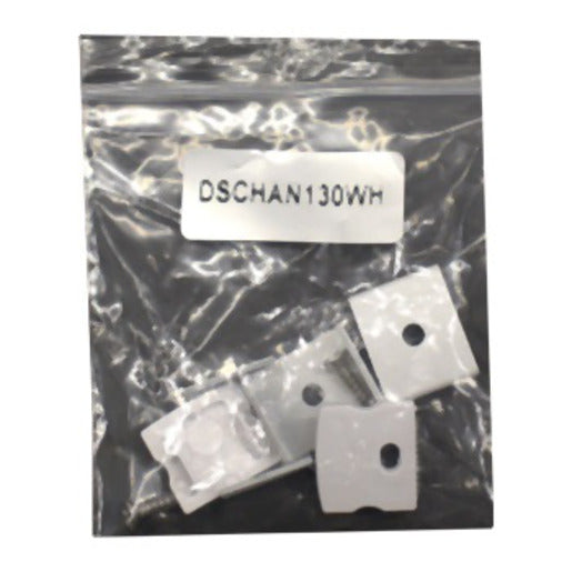Task Display Stock End Cap & Clip Pack For Profile130 White