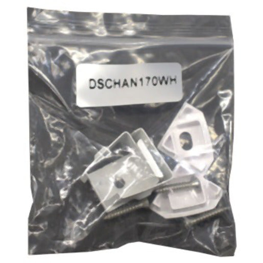 Task Display Stock End Cap & Clip Pack For Profile170 White