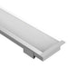 Task Profile 250 Recessed With Frosted Lens 2m Silver