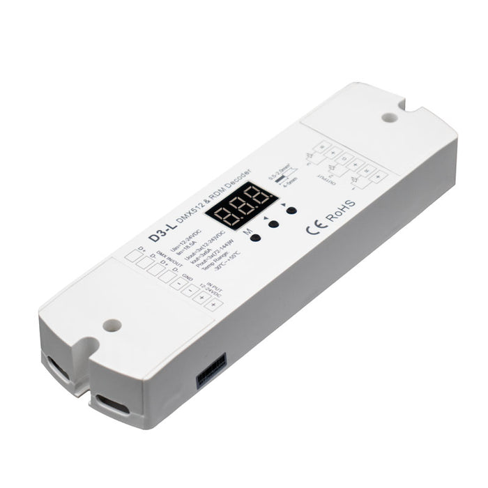 Task DMX Decoder 3Chan X 6Amp 12-24V IP20