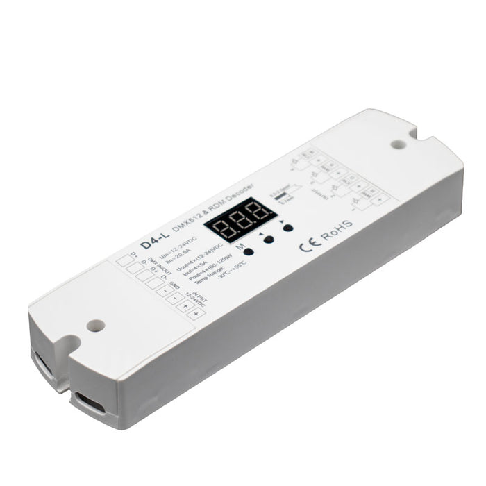 Task DMX Decoder 4Chan X 5Amp 12-24V IP20