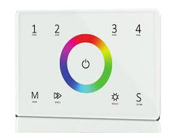 Task DMX Wall Controller RGB 4 Zone 230VAC IP20 White Face