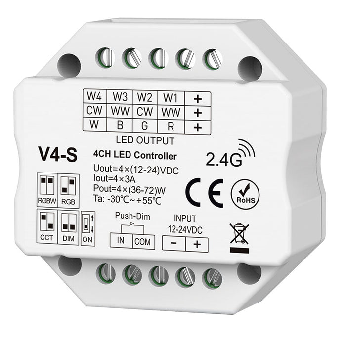 Task RGBW Controller 12-24VDC 3Ampx4 IP20