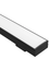 Task LED Channel110 White Profile & Black Diffuser Per Meter