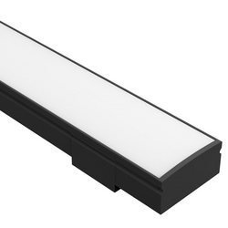 Task LED Channel 110 Frost Lens Black Profile