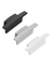 Task LED Chan 120 Black End Cap With Cable Hole