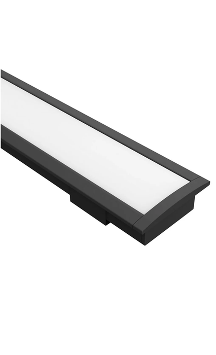 Task LED Channel120 White Profile & Black Diffuser Per Meter