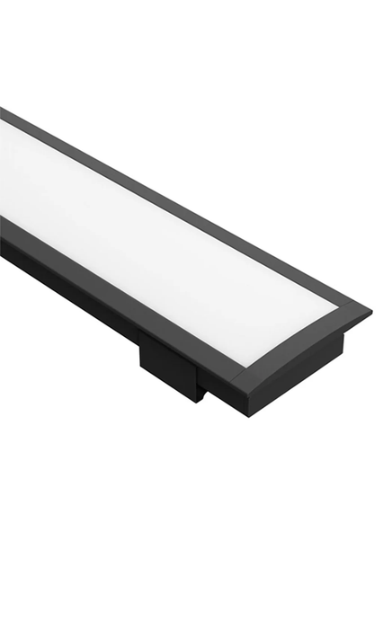 Task LED Channel120 Black Profile & Frosted Diffuser Per Meter
