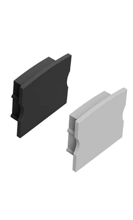 Task LED Chan130 Black End Cap No Cable Holes