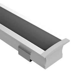Task LED Channel140 Silver Profile & Black Diffuser Per Meter