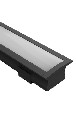 Task LED Channel140 Black Profile & Frosted Diffuser Per Meter