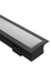 Task LED Channel140 Black Profile & Frosted Diffuser Per Meter