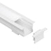 Task LED Channel140 White End Cap With Cable Holes