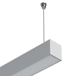 Task Profile 150 Surface Mount With Frosted Lens Silver