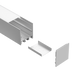 Task LED Channel150 White End Cap With Cable Holes