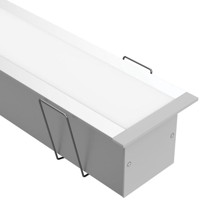 Task Profile 160 Recess Mount With Frosted Lens Silver