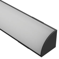 Task LED Channel200 Black Profile & Frosted Diffuser Per Meter
