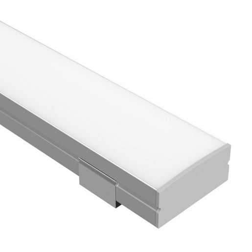 Task Profile 240 Surface Mount With Clear Lens Silver