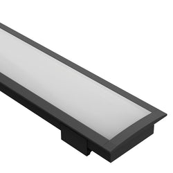 Task LED Channel250 Black Profile & Frosted Diffuser Per Meter