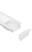 Task LED Channel250 White End Cap No Cable Holes
