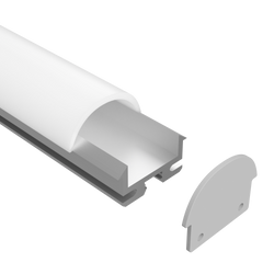 Task LED Chan330 End Cap With Wire Hole