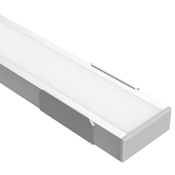 Task Profile 450 Surface or Recessed Mount Opal Lens Silver