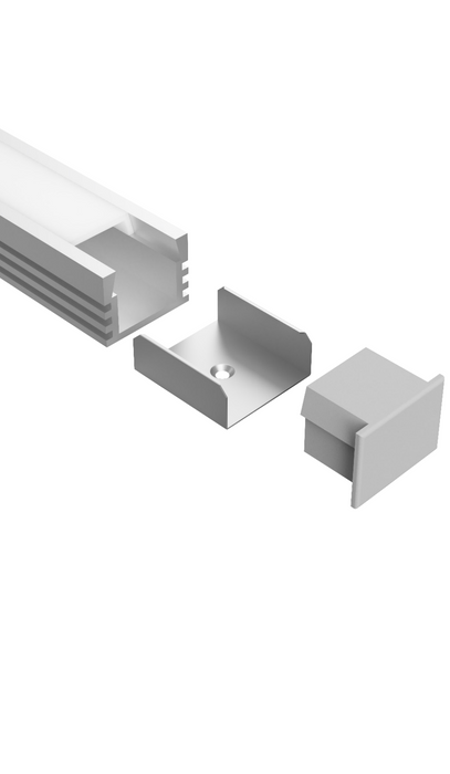Task LED Chan470 End Cap With Wire Holes