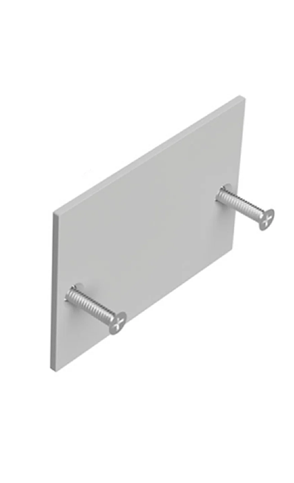 Task Profile 590 End Caps Without Cable Holes Silver