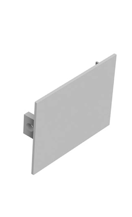 Task LED Channel670 Silver End Cap Screwless