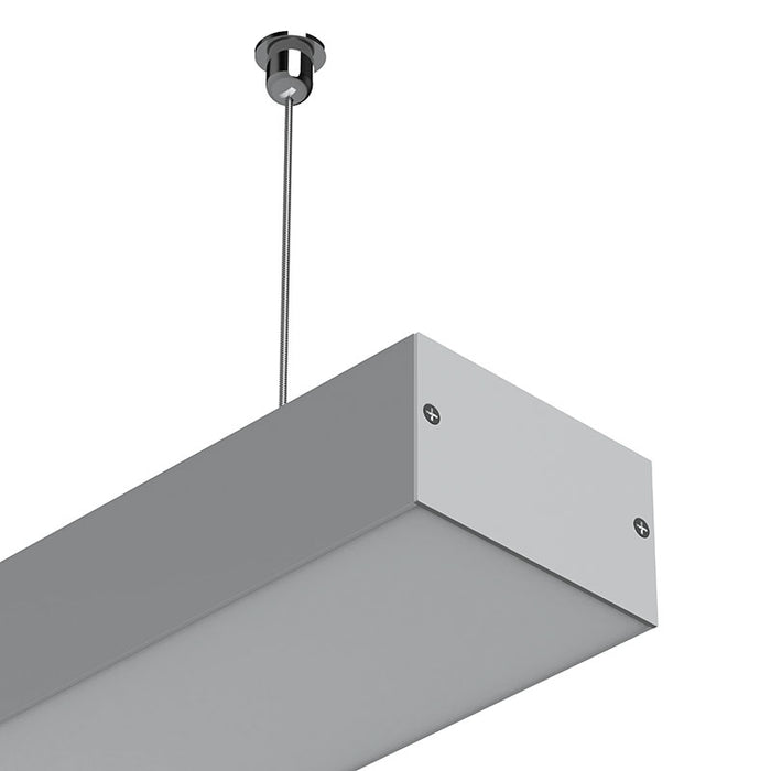Task LED Channel670 Silver Profile & Prismatic Diffuser Per Meter