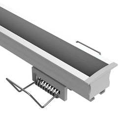 Task LED Channel730 Silver Profile & Black Diffuser Per Meter