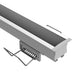 Task LED Channel730 Silver Profile & Black Diffuser Per Meter