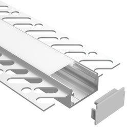 Task Profile 800 End Caps With Cable Holes Silver