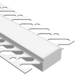 Task Profile 800 Recess Plaster Mount With Opal Lens Silver