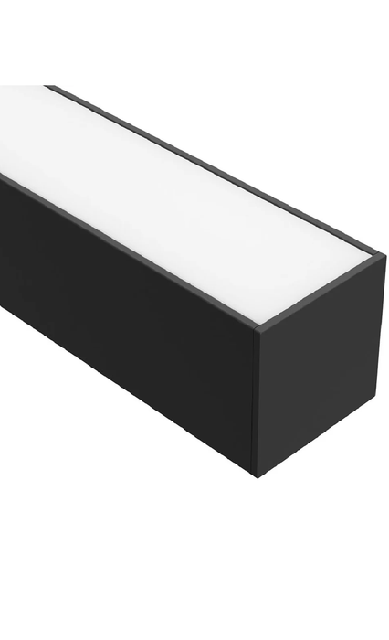 Task LED Channel820 Black Profile & Opal Diffuser Per Meter