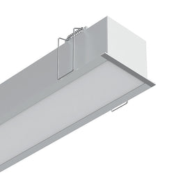 Task LED Channel890 Silver Profile & Prismatic Diffuser Per Meter