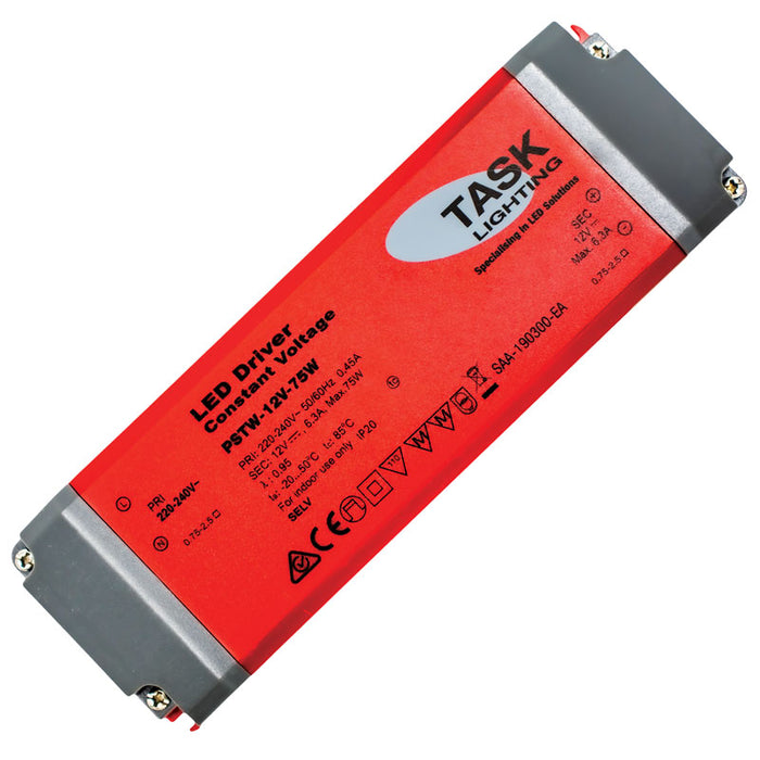 Task LED Driver 6.25A 12VDC 1-75W Constant Voltage IP20