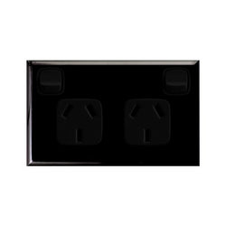 Legrand HPM Double outlet 10A BLACK