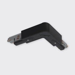 Bright Light 3-Circuit Track Adjustable L-Corner Connector Black