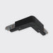 Bright Light 3-Circuit Track Adjustable L-Corner Connector Black
